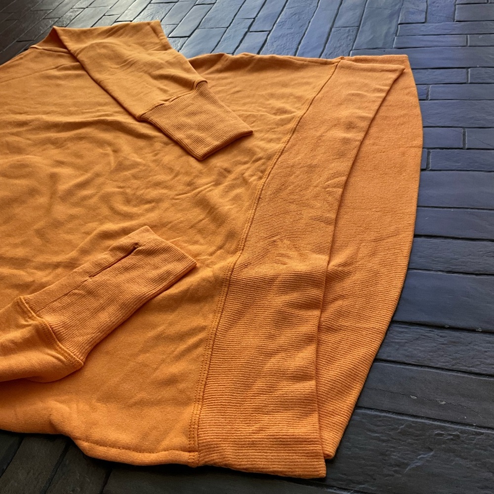 Athleta Solid Orange Coaster Luxe Sweatshirt - image 6